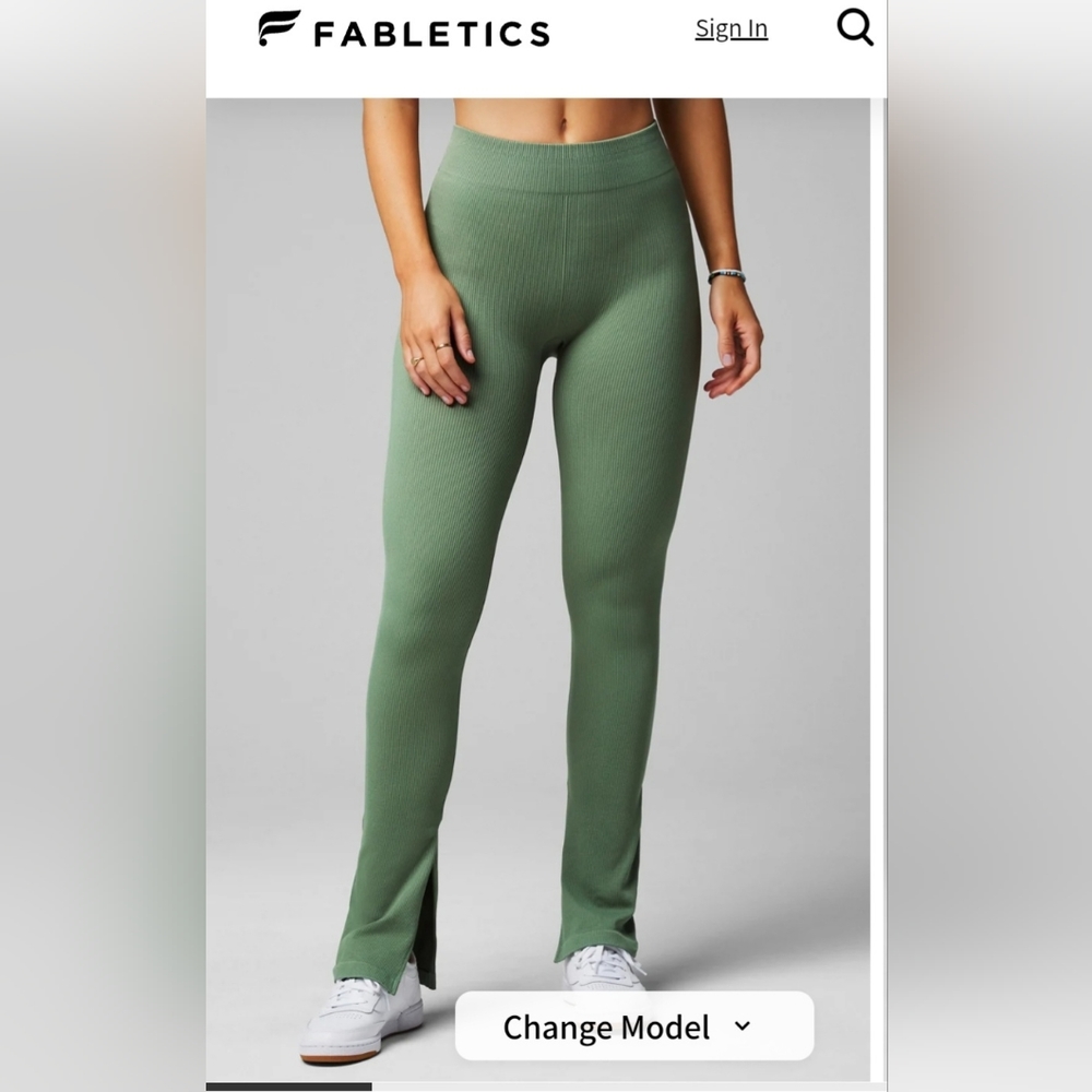 Fabletics High-Waisted Slit Pant